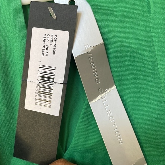 Nwt Halston heritage Sz 4 viridian green swing dress flutter sleeve lined $275 - Picture 8 of 11